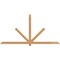 Ekena Millwork Kennewick Timber Gable Bracket, Western Red Cedar, 96"W x 48"H x 3 1/2"D x 3 1/2"F, 12/12 Pitch GBW096X48X0404KEN00SWR - alternate 1